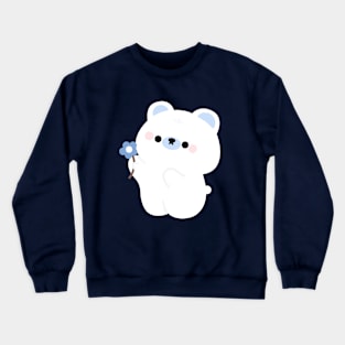 Bear with flower Crewneck Sweatshirt